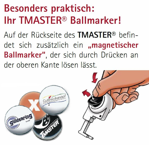 TMASTER® Ballmarker Funktionen