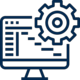 Icon Symbolbild für Konstruktion im Maschinenbauunternehmen