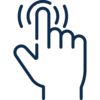 Icon Hand Symbolbild für einfache Bedienung
