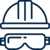 Icon Helm Symbolbild für hohe Betriebssicherheit