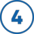 Icon Zahl vier